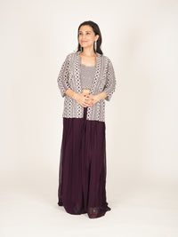 INDO WESTERN DRESS WITH JACKET