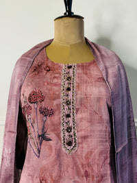 Peach Kurti Pant Dupatta